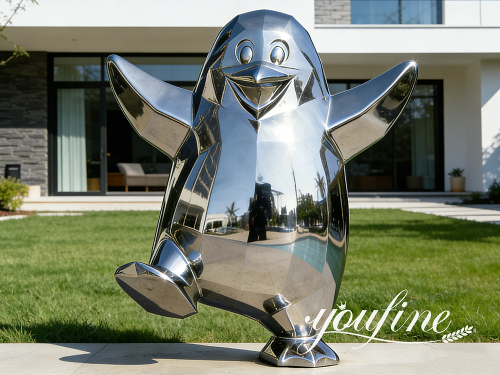 modern penguin sculpture