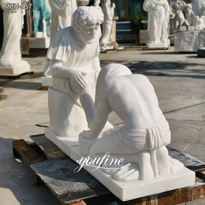 statue of Jesus Washing Disciples' Feet