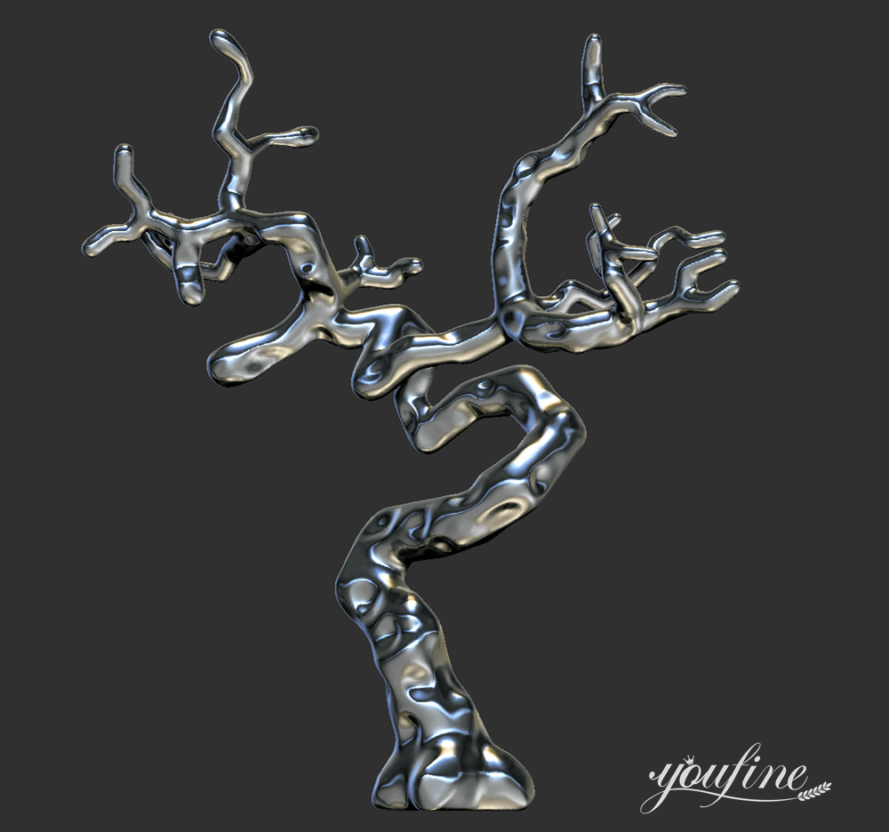 3D model of tree sculpture