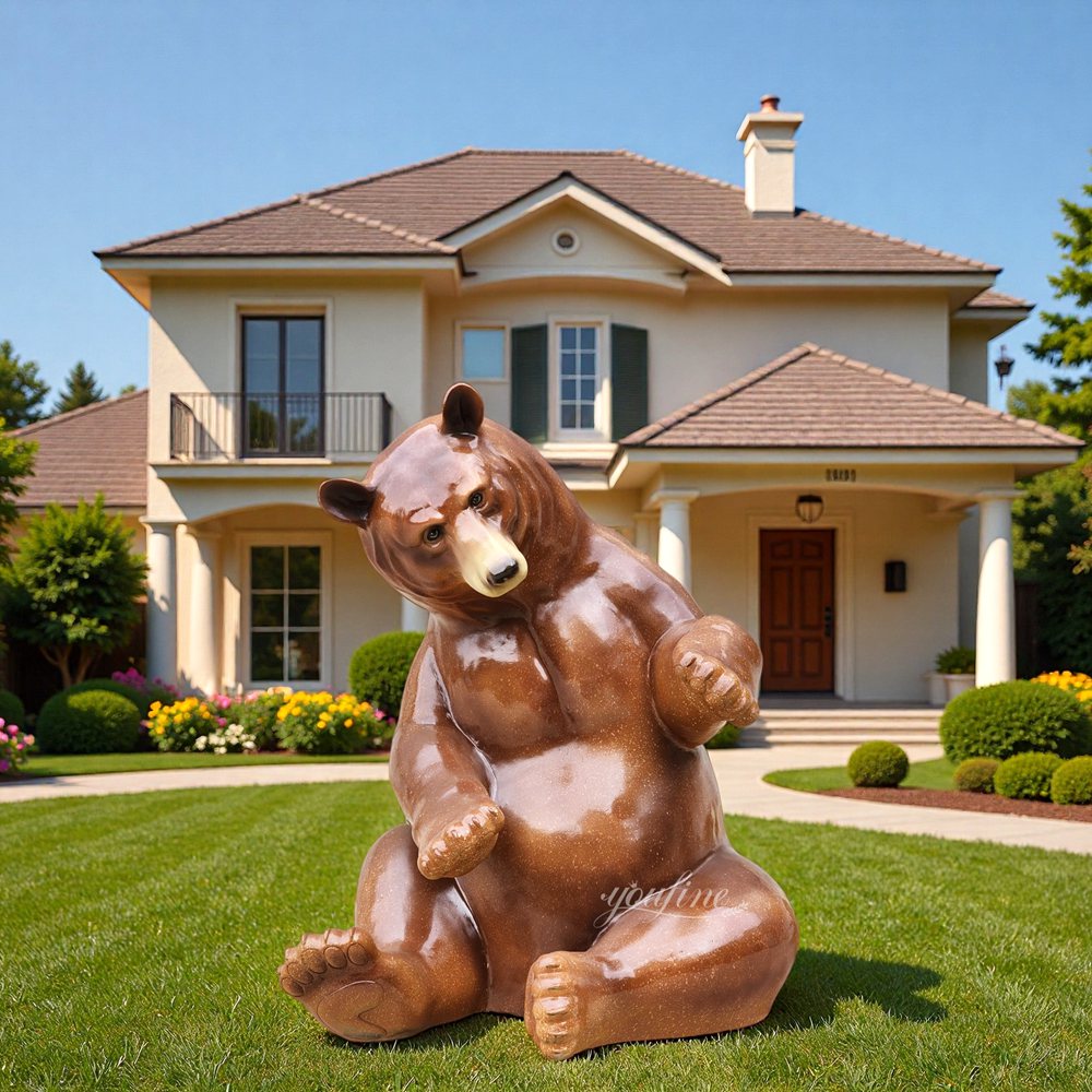 Childlike Joy Bronze Abstract Bear Sculpture BAN-407