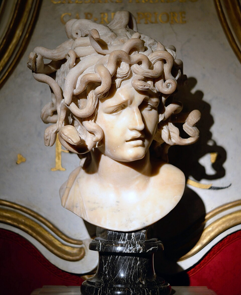 Bust of Medusa by Gianlorenzo Bernini in Musei capitolini