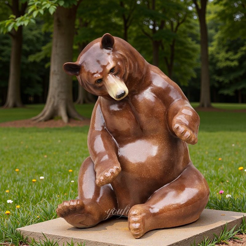 Childlike Joy Bronze Abstract Bear Sculpture BAN-407
