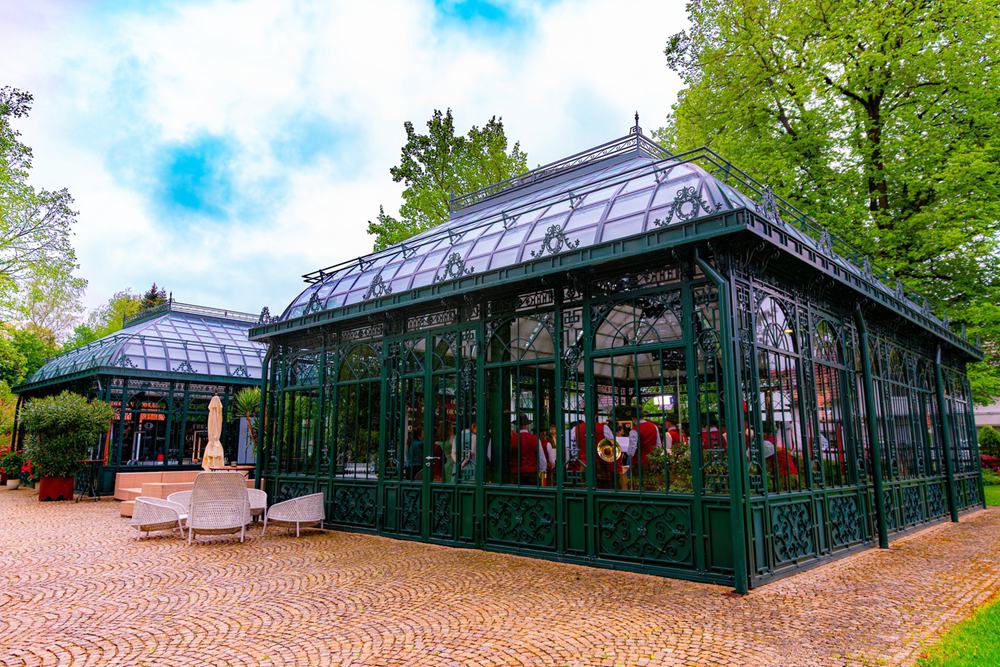 green Custom Castle Orangerie Conservatory