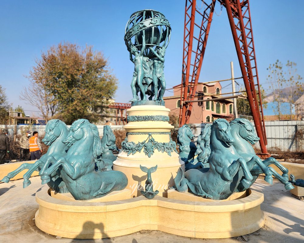 Fountain of the Four Parts of the World Replica factory installation