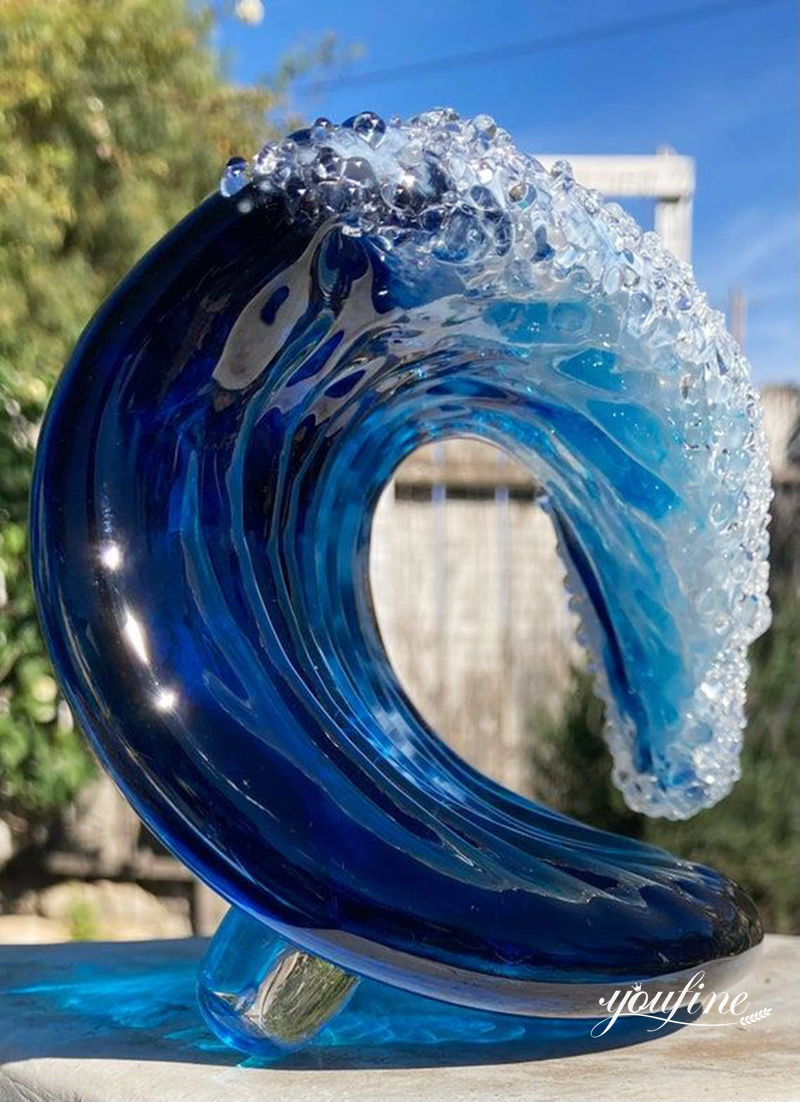 Glass Wave Sculpture