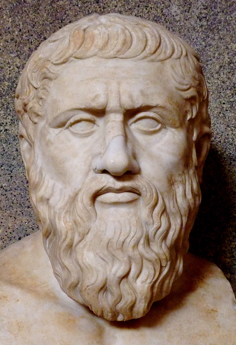 Herm représenting Plato. Marble, Roman copy after a Greek original from the last quarter of the 4th century.