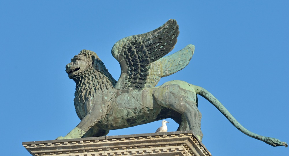 Lion of Saint Mark in St. Mark's Square