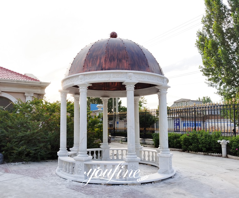 Marble gazebos for relaxation and gathering
