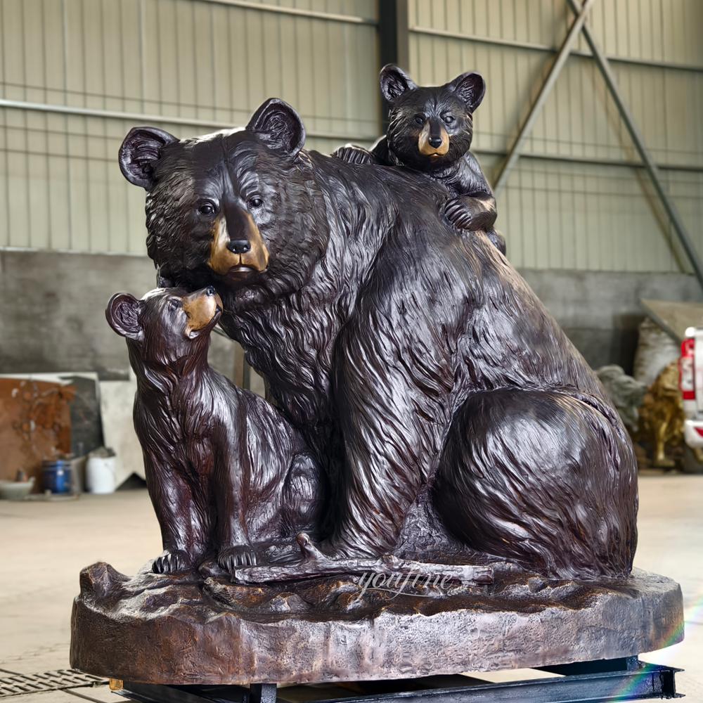 High Quality Mother and Cub Bear Sculpture in our factory
