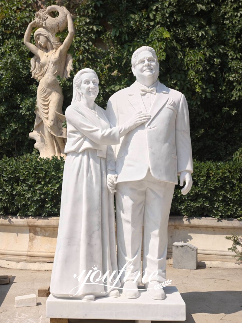 finished marble statue details