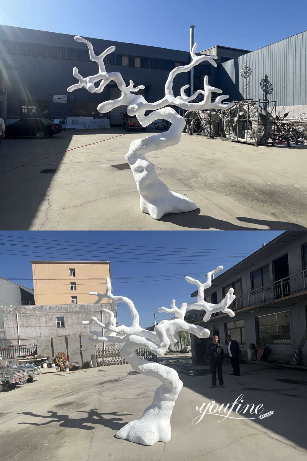 finished model of tree sculpture