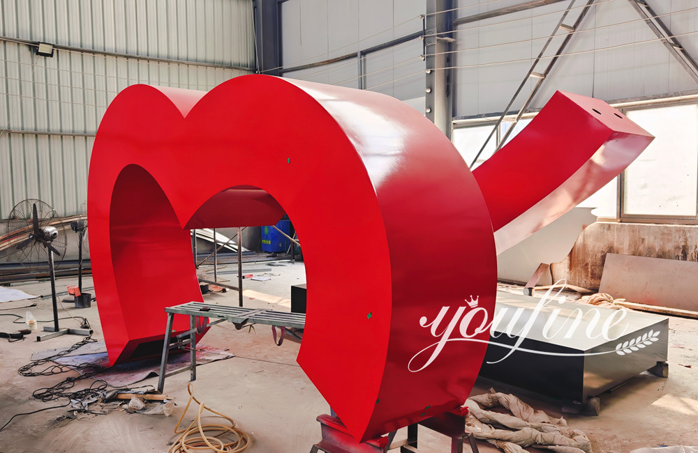 heart sculpture in production (2)