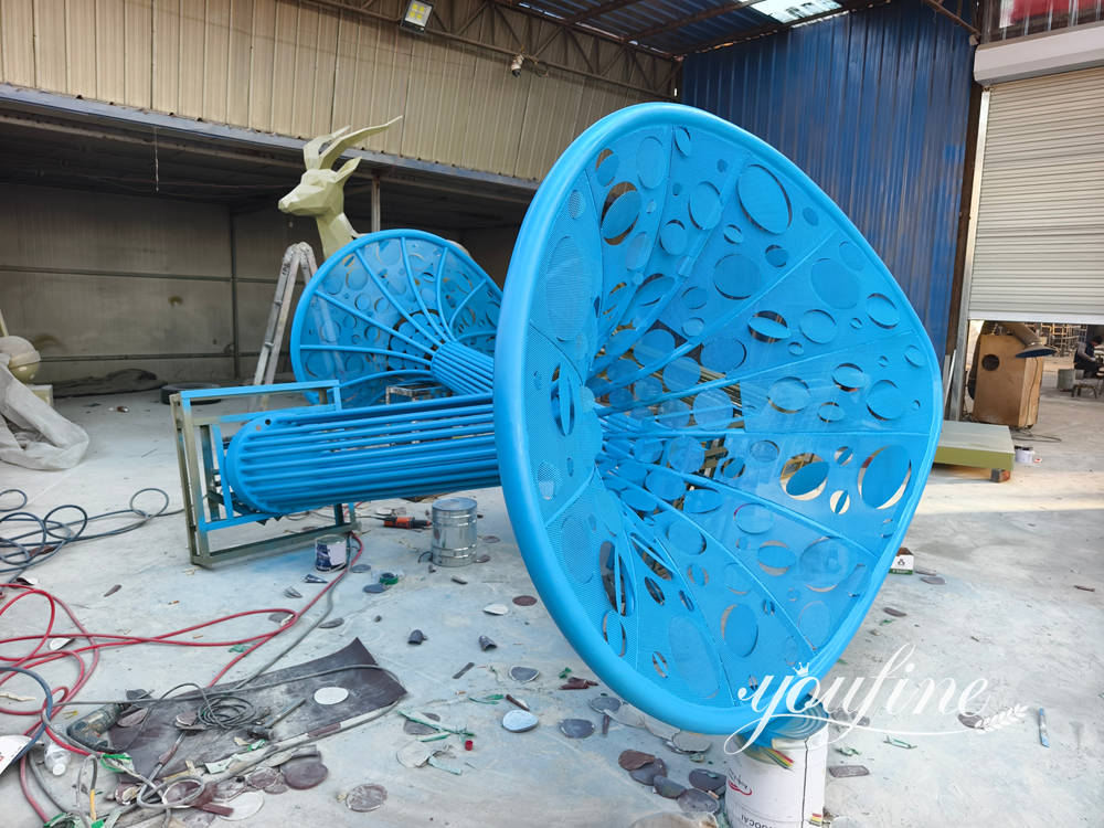 landmark tree sculpture in production