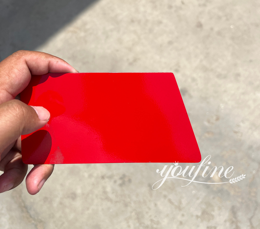 red paint for confirmation