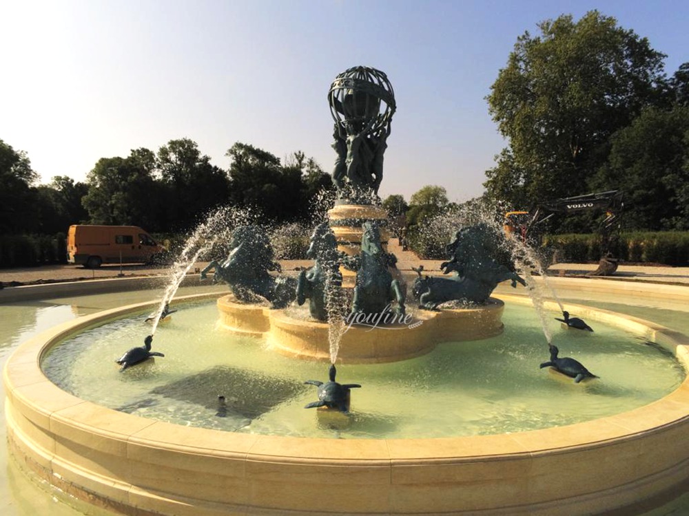 replica of famous French fontaine de l'observatoire feedback
