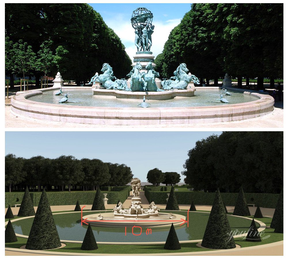 replica of fontaine de l'observatoire Design Drawings Renderings