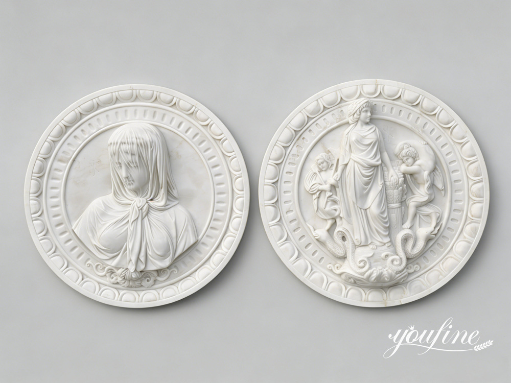 round marble relief