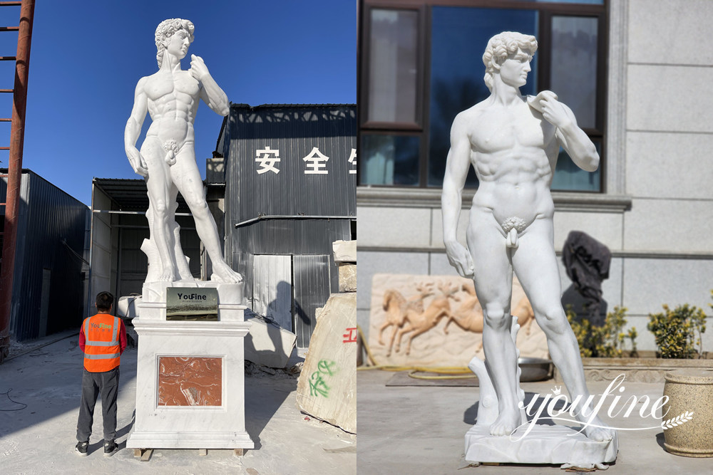 18ft Vs 5.6ft David statue