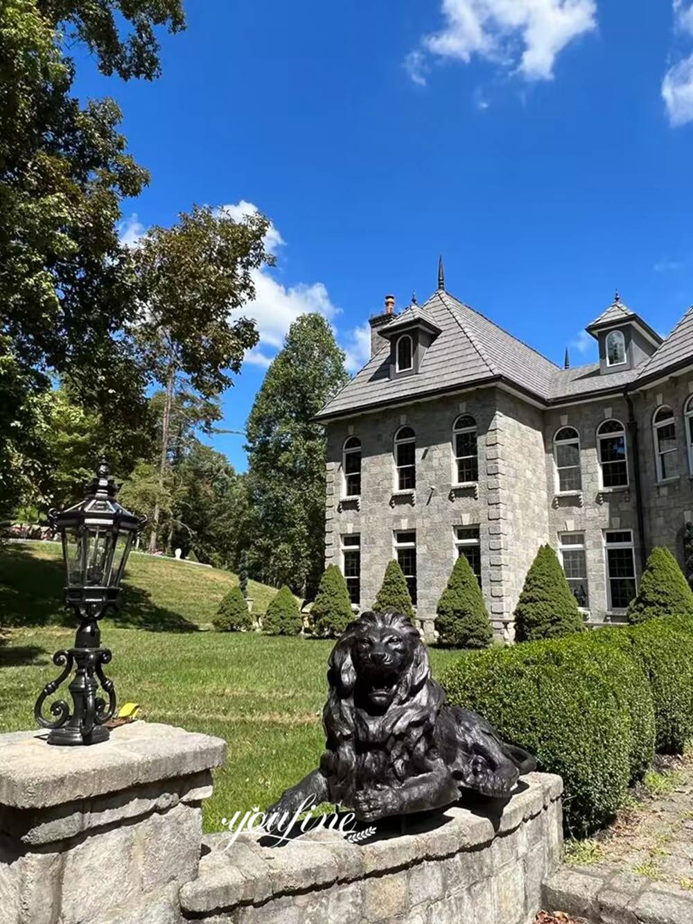 bronze sitting lion statue feedback