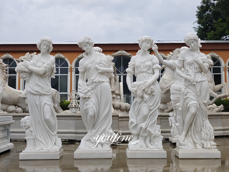 four seasons marble statues