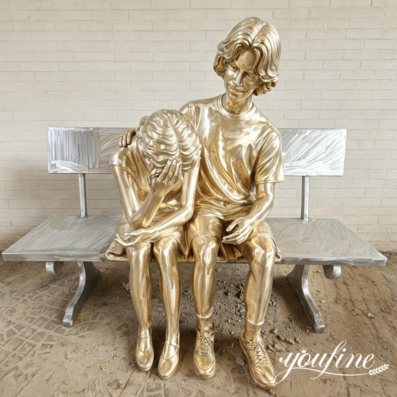 scultura realizzata mediante fusione in bronzo.