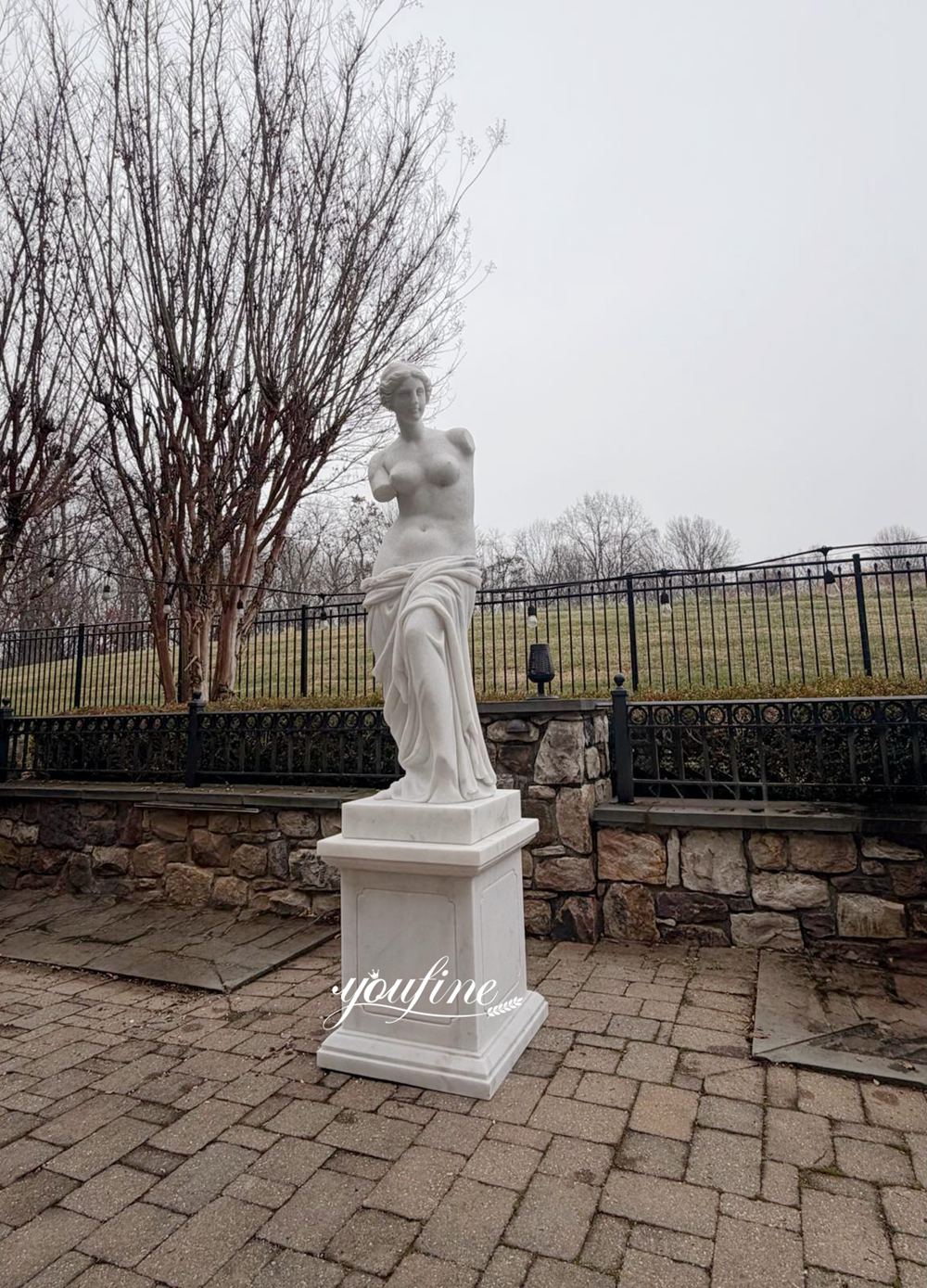 Client feedback image for an Aphrodite marble statue