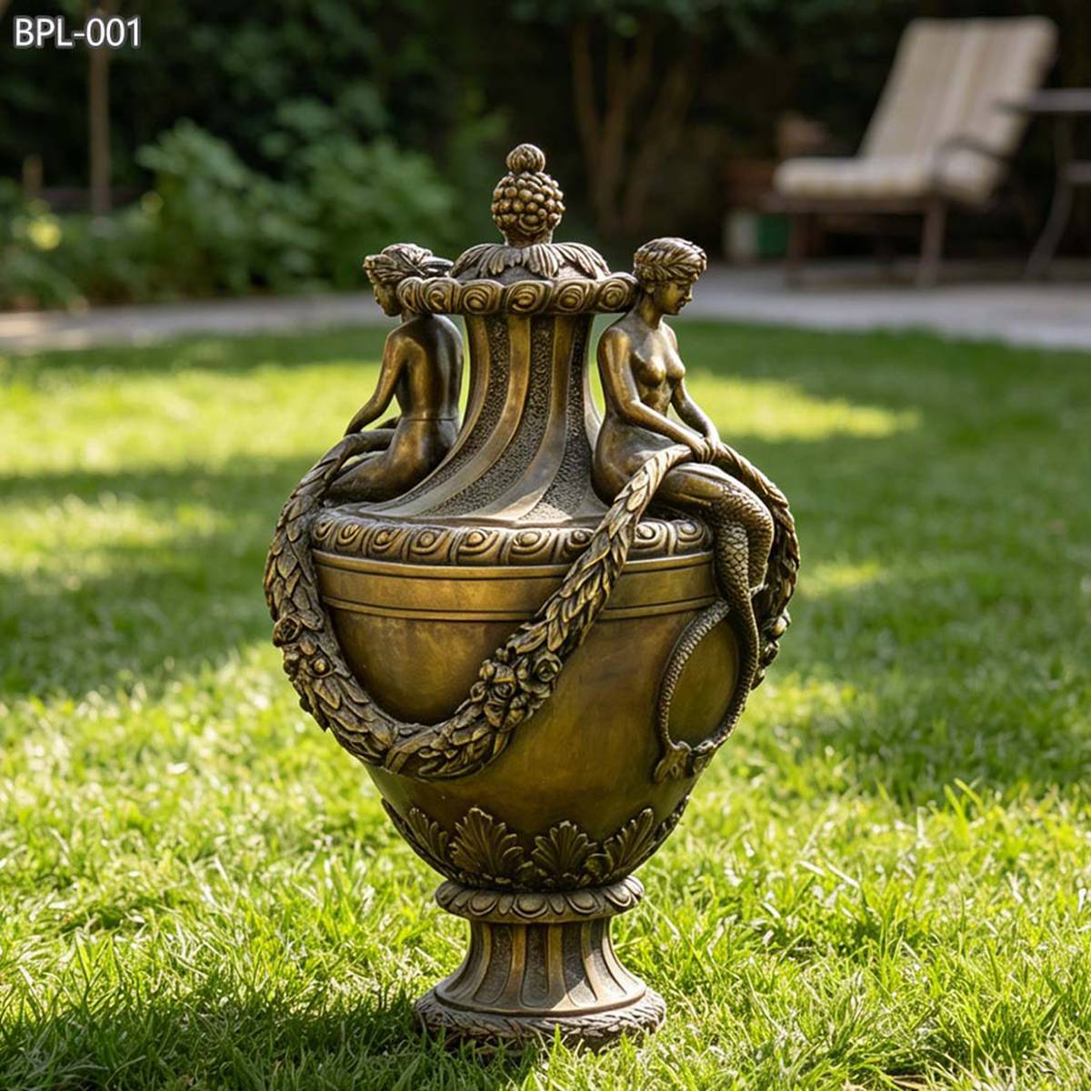 high quality Bronze Mermaid Urns 