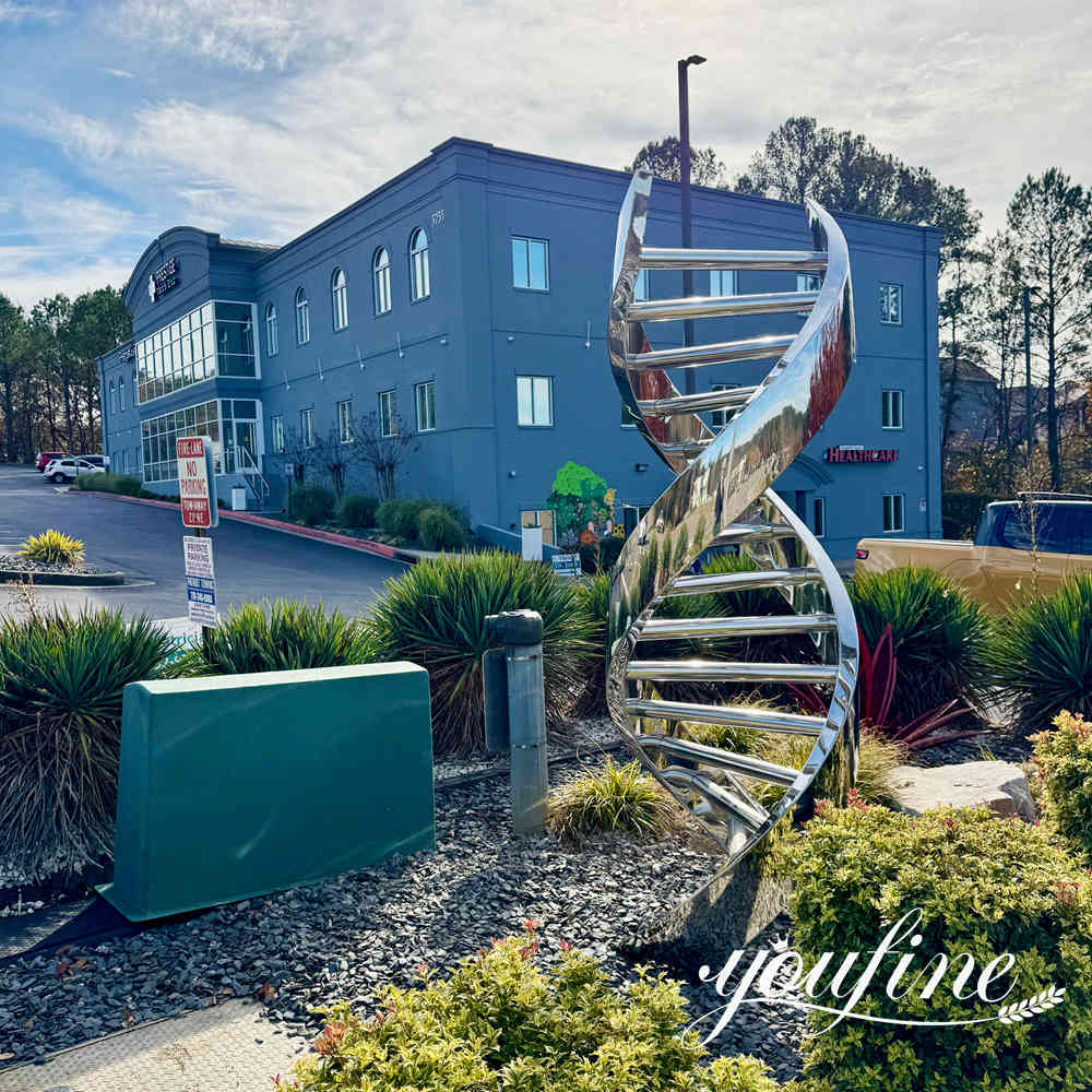 stainless steel DNA sculpture