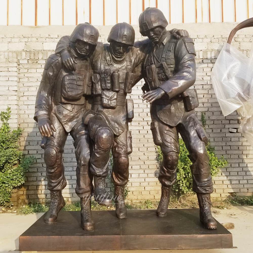 Memorial No Man Left Behind Statue in our factory