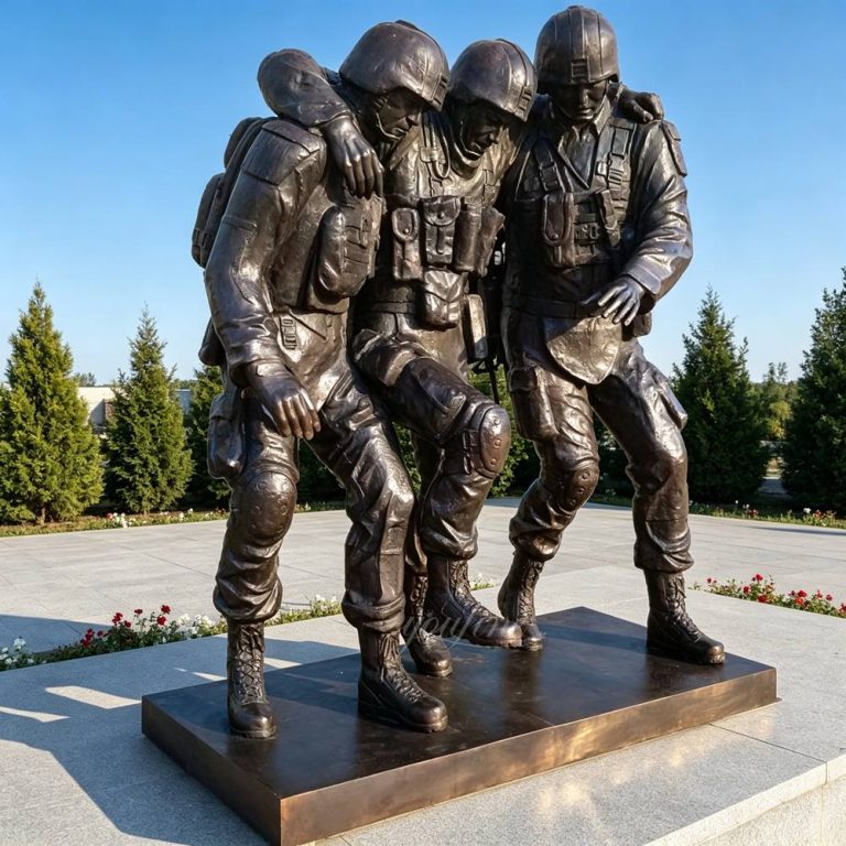Famous Bronze Memorial No Man Left Behind Statue BOKK-42