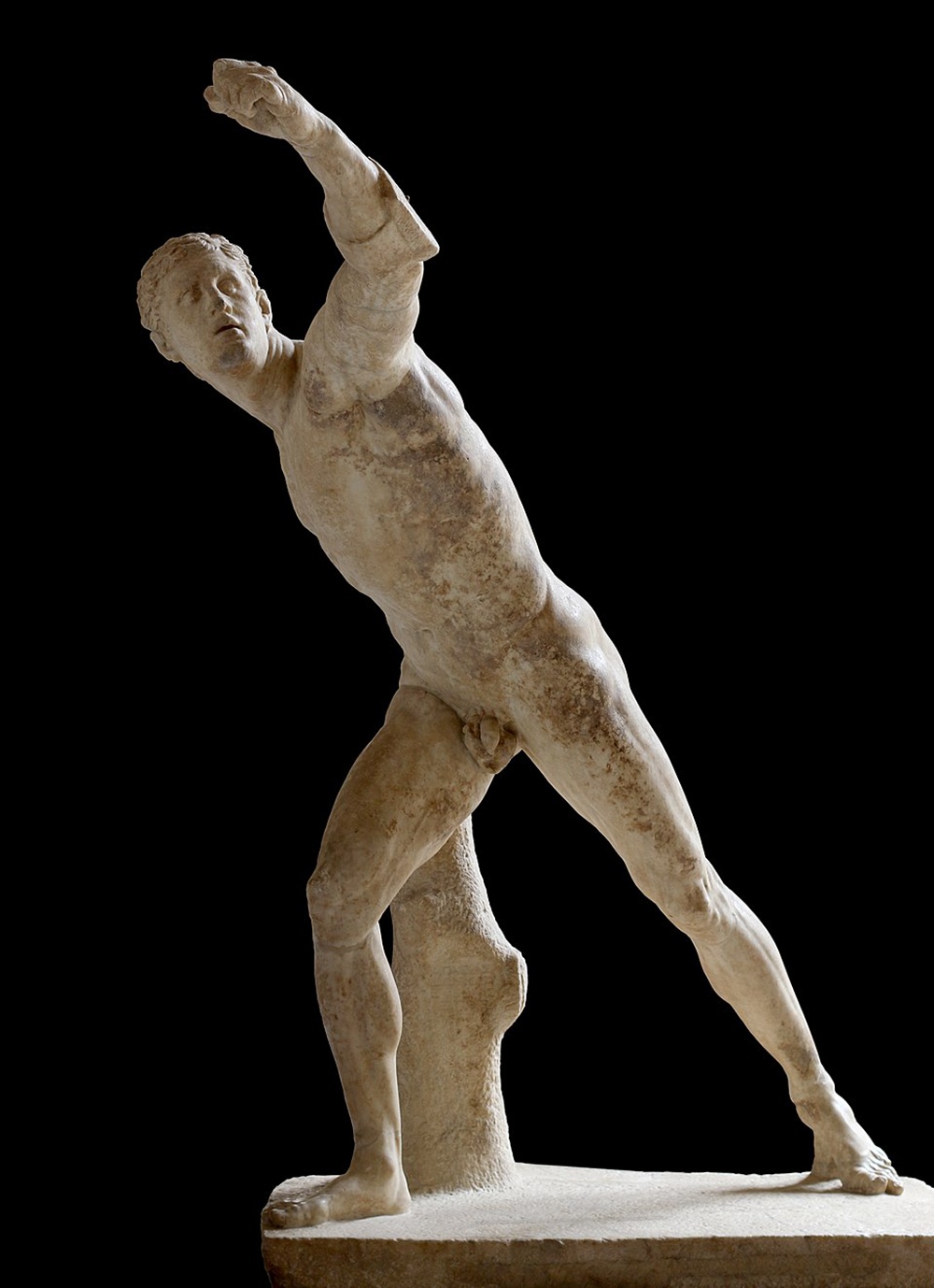 De Gladiator van Borghese is een hellenistisch marmeren beeldhouwwerk dat een zwaardvechter voorstelt.
