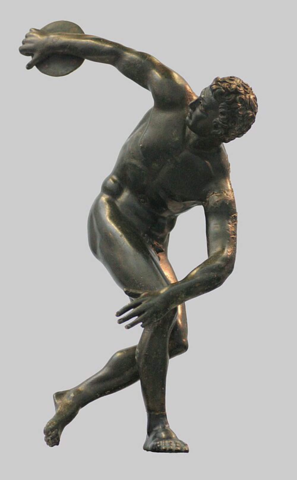 Roman bronze reproduction of Myron's Discobolus