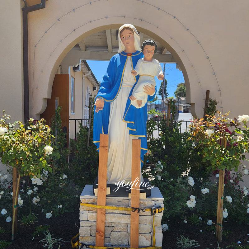 United States, Painted Madonna and Child
