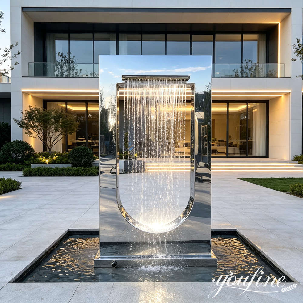 Custom Metal Modern Water Fountain SSWF-015 Custom Metal Modern Water Fountain SSWF-015