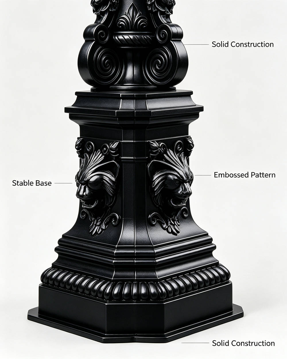 iron lamp post details 