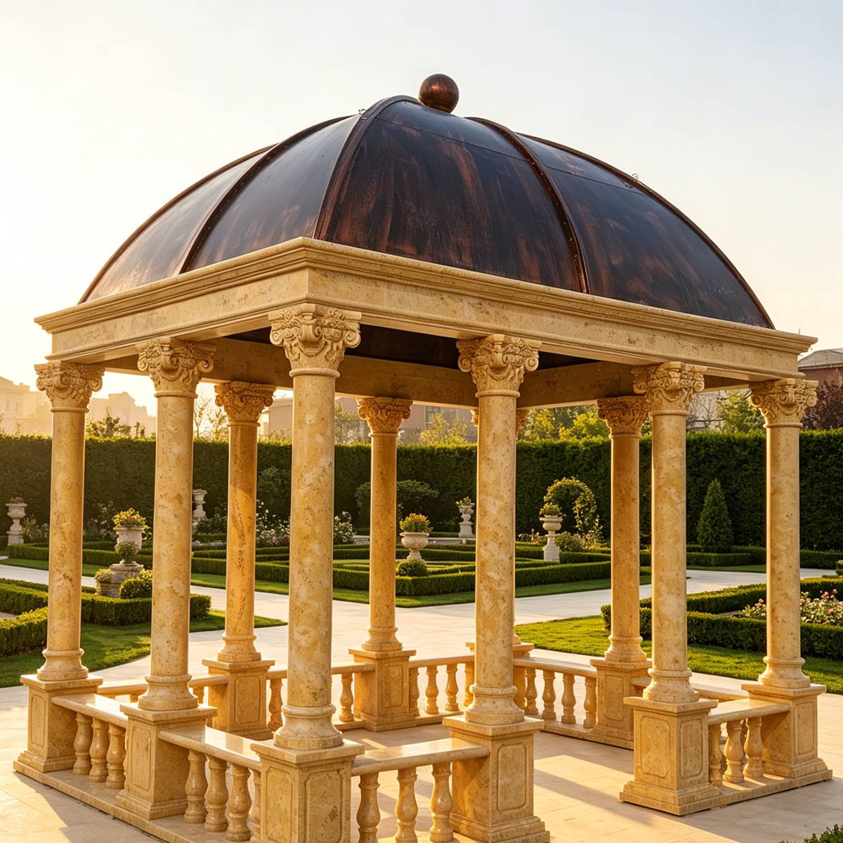 natural marble pavilion
