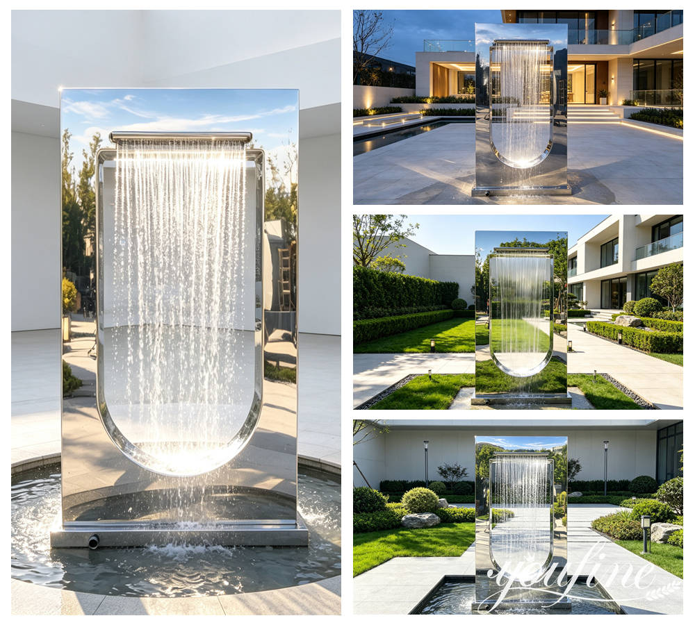 metal water feature application