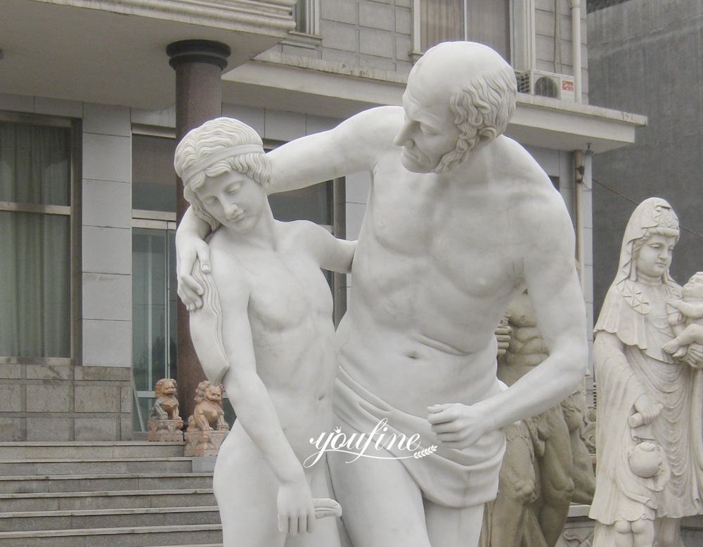 Antonio Canova Daedalus and Icarus statue details