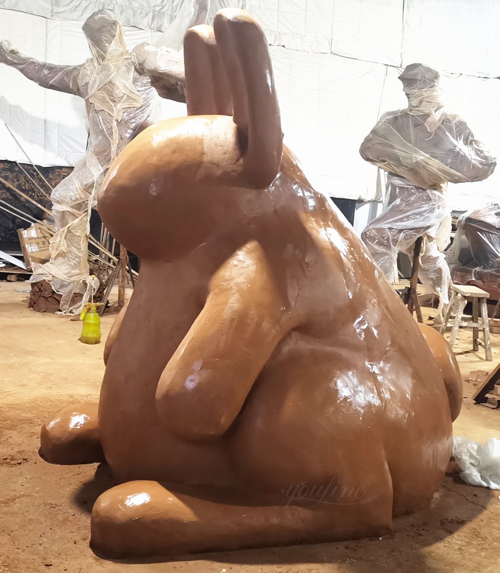 Clay Model For Custom Bronze Hare Sculpture
