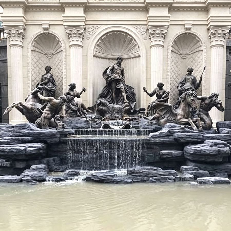 bronze and marble conbination fountain