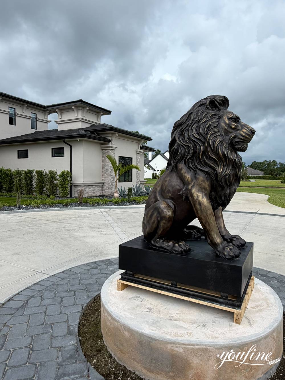 feedback sulla statua del leone di bronzo