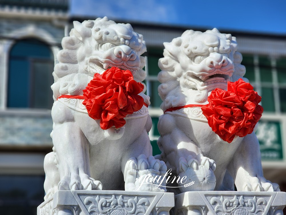 marble Foo Dog Statue