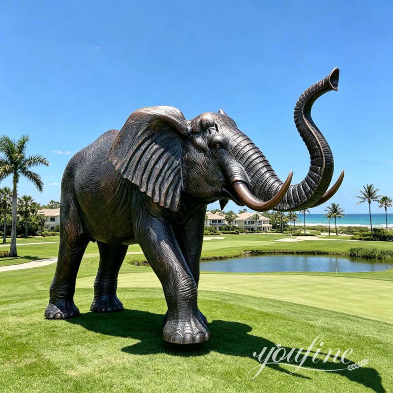 Afrikaanse olifant sculptuur voor buitendecoratie