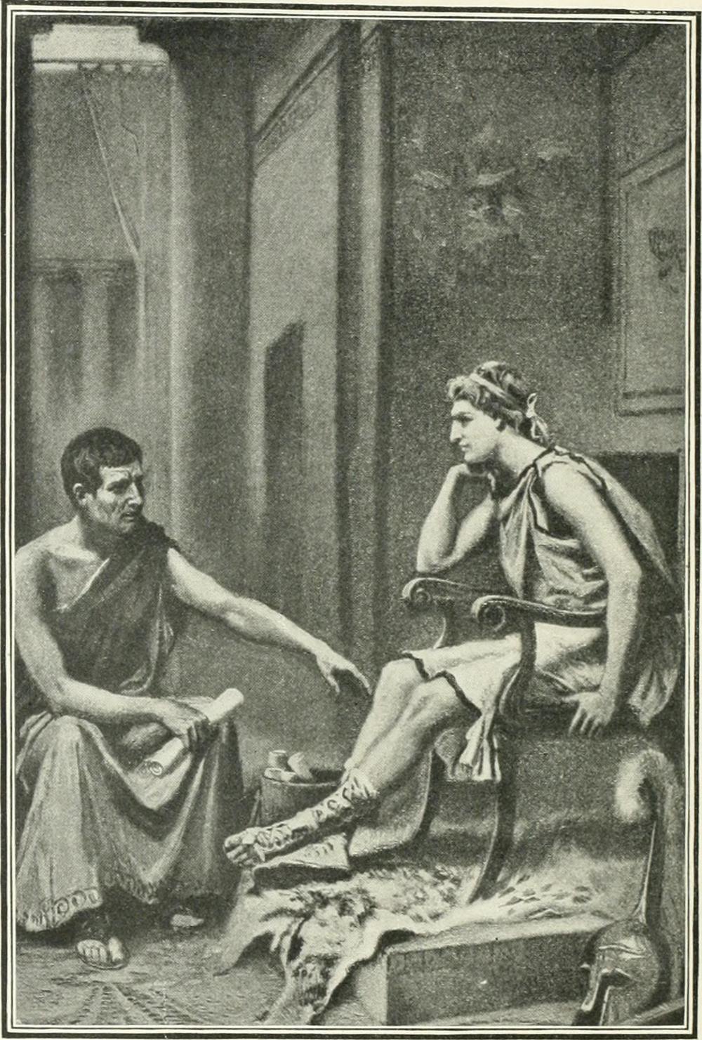 Aristotle tutoring Alexander