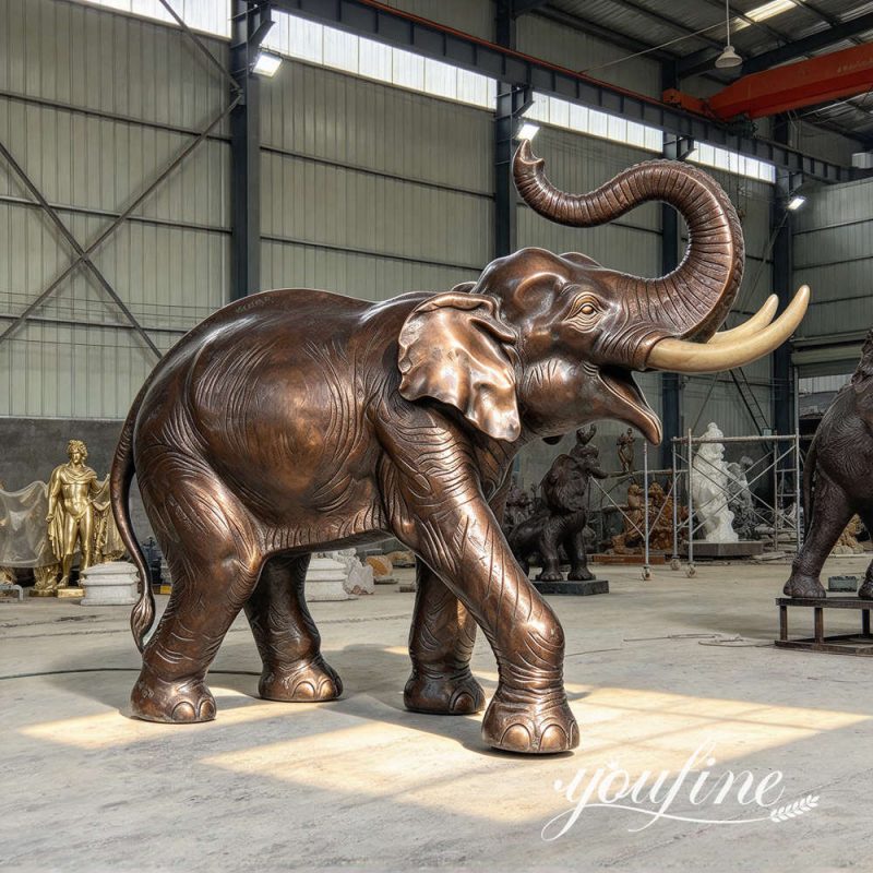 Aziatische olifantensculptuur bij YouFine Fabriek
