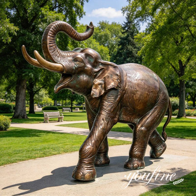 Aziatische olifant sculptuur voor parkdecoratie