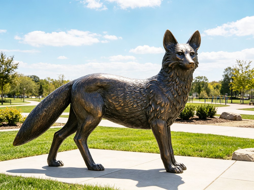 Bronze Fox  Statue