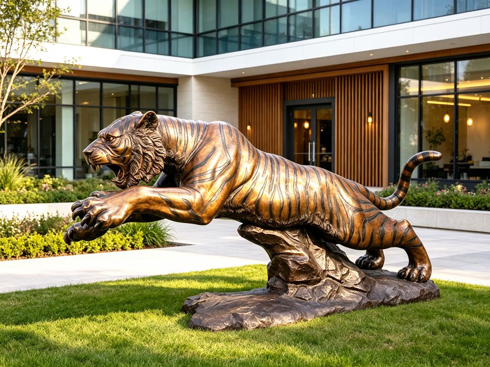 Bronze Tiger Statue