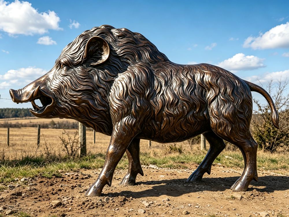 Bronze Fox  Statue