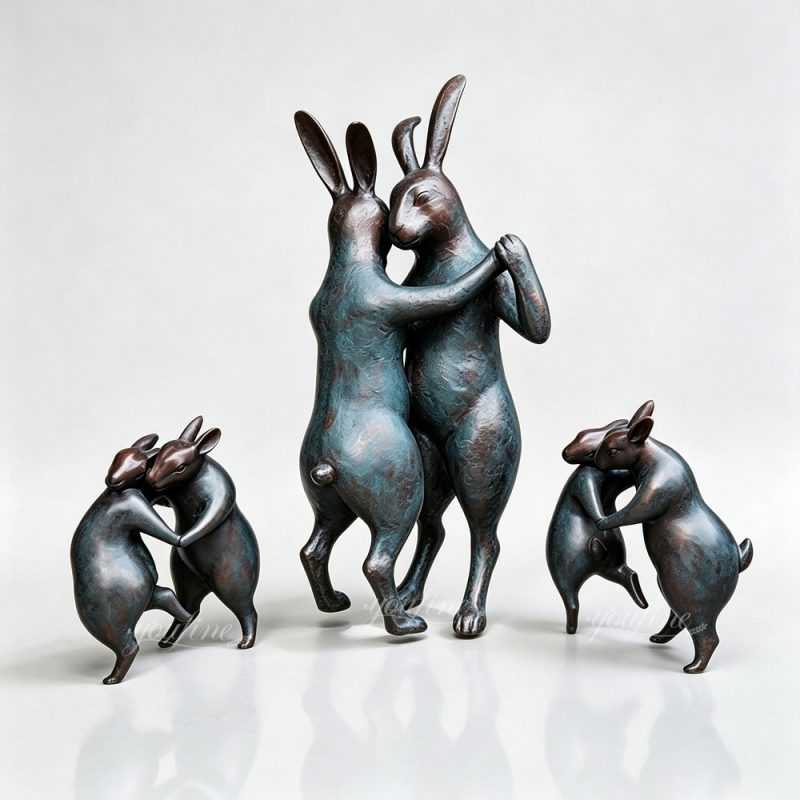 Dancing Bunnies Statue